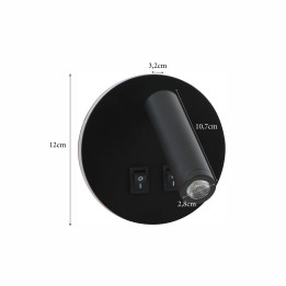 Immax GOAL 2 Smart LED Wall Light 6W 393lm 4000K Black 08274L
