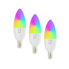Immax NEO LITE set of 3x Smart LED bulb E14 4.8W RGB+CCT, dimmable, Zigbee