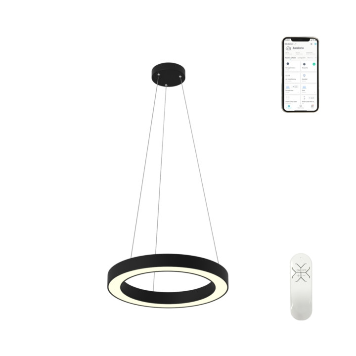 Immax NEO PASTEL Smart Ceiling Light 60cm 52W Black Zigbee 3.0