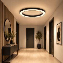 Immax NEO PASTEL SLIM Smart Ceiling Light 95x7cm 68W Black Zigbee 3.0