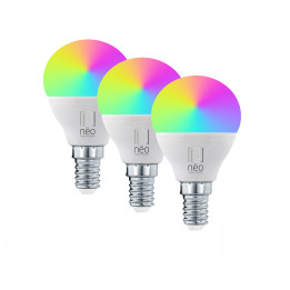 Immax NEO LITE Smart Set 3x LED Bulb E14 6W RGB+CCT WiFi Dimmable P45