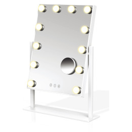 Immax MUST HAVE LED Table Cosmetic Mirror 08984L with Magnifying Mirror 12W CCT