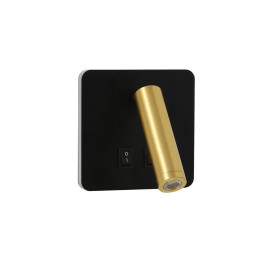 Immax GOAL 2 Smart LED Wall Light 7W 393lm 4000K Black+Gold 08276L
