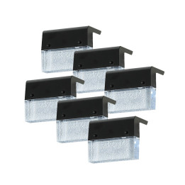 Immax 08501C Outdoor Solar LED Deck Light RGB 1W IP65 6-Pack