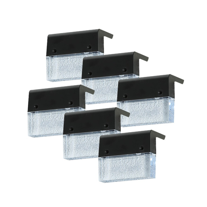 Immax 08501C Outdoor Solar LED Deck Light RGB 1W IP65 6-Pack