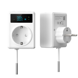 Immax NEO 07811L Smart Indoor Socket with Temperature Sensor, Type F, WiFi