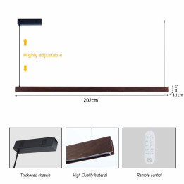Immax NEO-MADEIRA Walnut 07302L Smart Ceiling Light 44W Wi-Fi CCT Dimmable