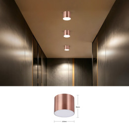 Immax NEO LITE RONDATES Smart Ceiling Light 11.5cm 18W 1458lm Tuya WiFi Beacon Copper/Rose Gold 07319L