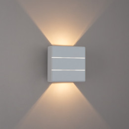 Immax 08521L LUXLINE Outdoor Smart LED Wall Light, 6W, 3000K, IP54, White