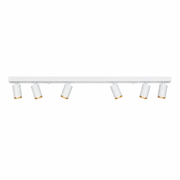 Immax PUNTO-6 Ceiling Wall Lamp Linear 6 Heads GU10 119cm White