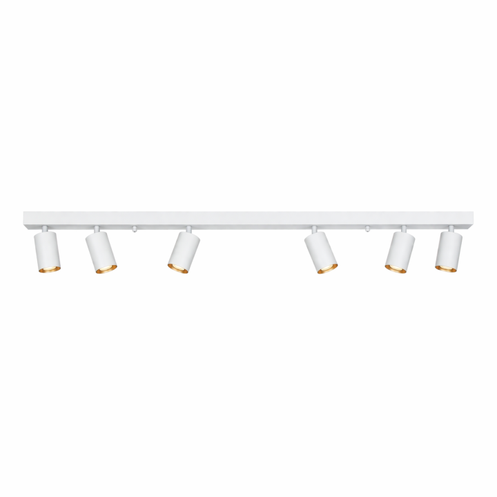 Immax PUNTO-6 Ceiling Wall Lamp Linear 6 Heads GU10 119cm White