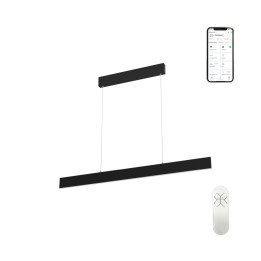 Immax NEO LISTON Smart Pendant Luminaire, 118cm 18W Black Zigbee 3.0, II. Quality