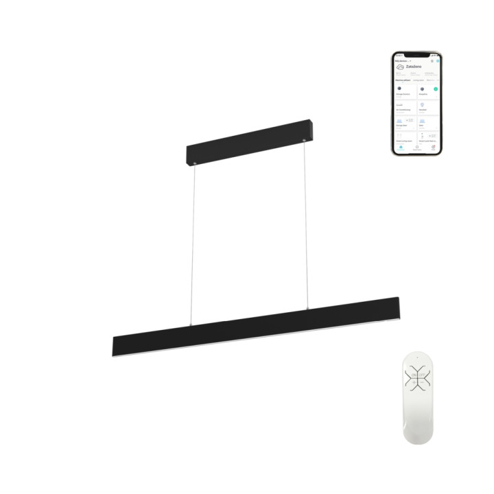 Immax NEO LISTON Smart Pendant Luminaire, 118cm 18W Black Zigbee 3.0, II. Quality