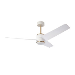 Immax NEO LITE BEAUTY 07281L Smart LED Ceiling Light with Fan, Tuya WiFi, White Matt / Rose Gold