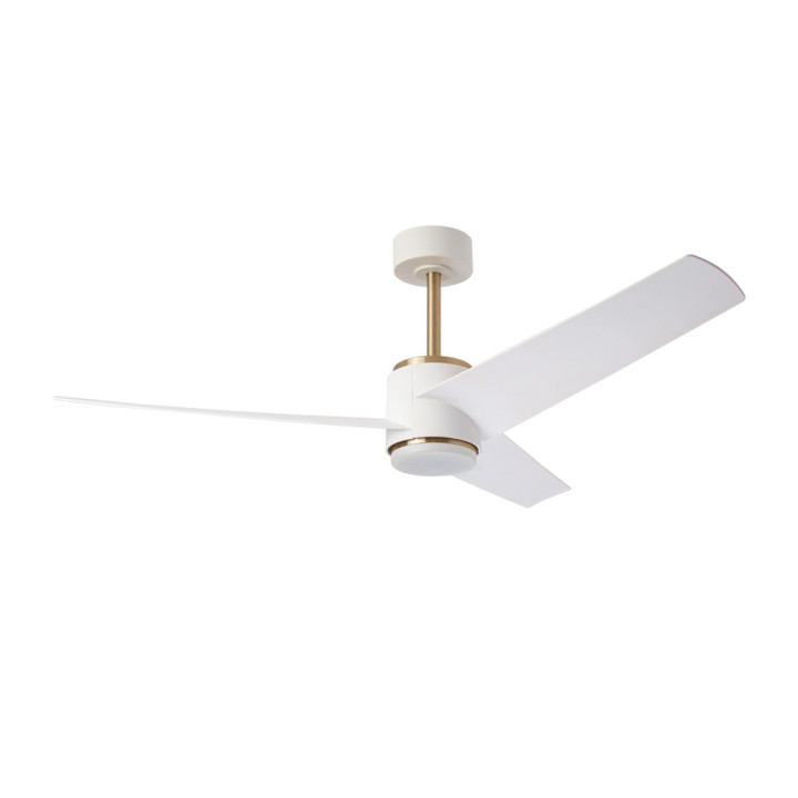 Immax NEO LITE BEAUTY 07281L Smart LED Ceiling Light with Fan, Tuya WiFi, White Matt / Rose Gold