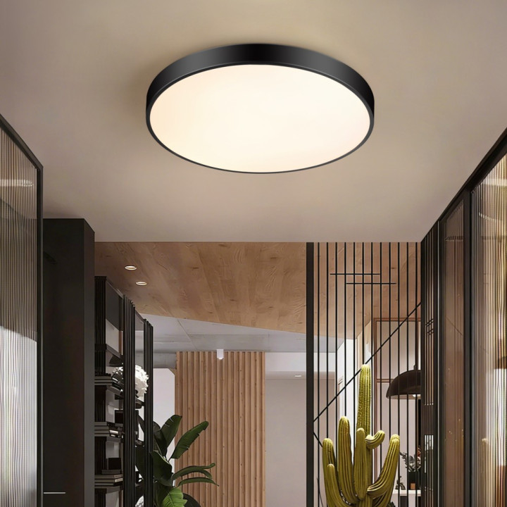 Immax NEO LITE SEMPLICI Smart Ceiling Light Black 60cm 60W 4500lm Tuya WiFi BEACON
