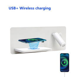 Immax LED Be PREPARE 4in1 Smart Spotlight with QI Charging and USB, White (08286L)