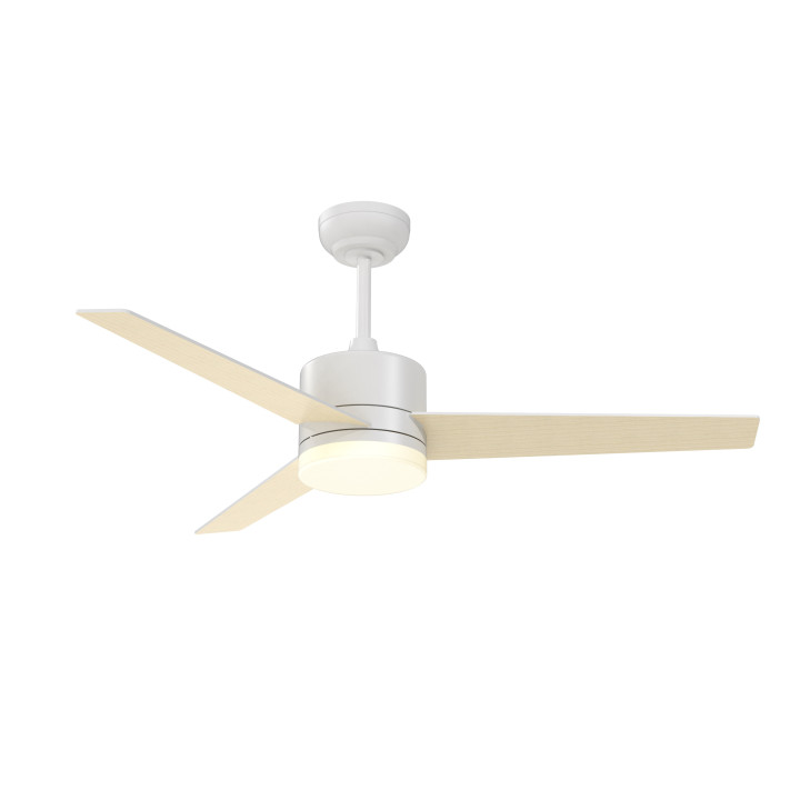 Immax NEO LITE VARIABLE Smart LED Ceiling Light with Fan Tuya WiFi White / Wood