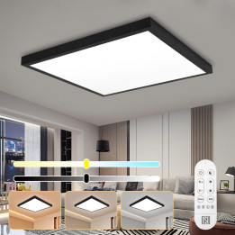 Immax NEO LITE FRAME Smart Ceiling Luminaire 60x60cm IP44 CCT WiFi Tuya BEACON Black