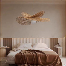 Immax BOHO MARIPOSA Design Pendant Luminaire 80cm E27 Natural Jute Black