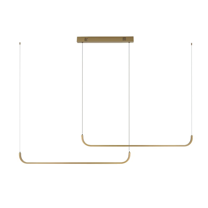 Immax NEO PATTINI Smart Double Pendant Luminaire 53W 3640lm Gold Zigbee 3.0