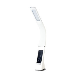 Immax 08949L LEATHER WHITE LED Table Lamp, Matter, White