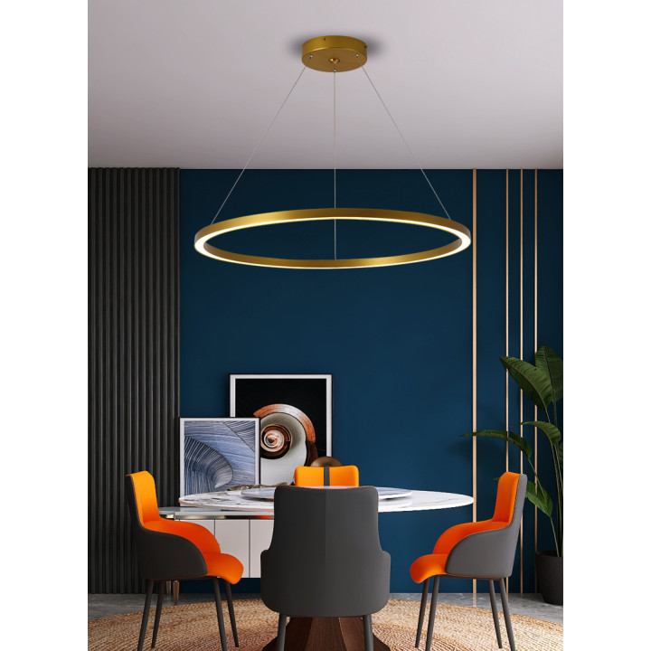 Immax NEO FINO Smart Pendant Light Gold 80cm CCT 60W, Zigbee 3.0