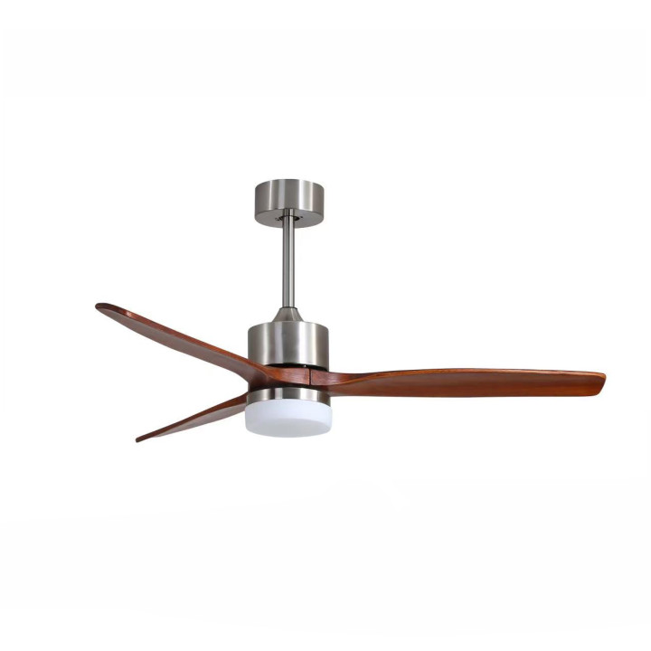Immax NEO LITE ELEGANTE Smart LED Ceiling Light with Fan Tuya WiFi Silver/Wood 07165-S