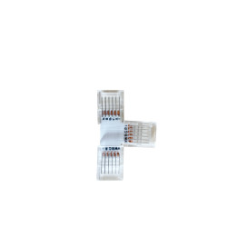 Immax KON6P-12-T CLICK-Stecker für NEO LITE 07726L, 12 mm, T-Stecker, 6-polig, RGB+CCT