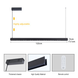 Immax NEO-MADEIRA 07306L Smart LED Linear Ceiling Light 26W CCT Dimmable Wi-Fi Black