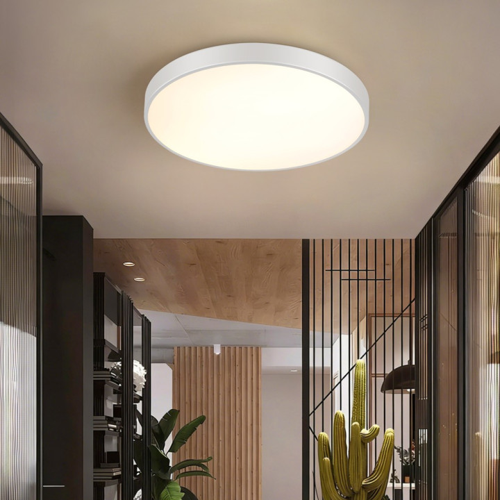 Immax NEO LITE SEMPLICI Smart Ceiling Light WHITE 60cm 60W 4500 lm Tuya WiFi BEACON