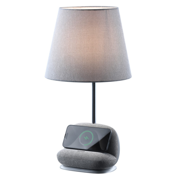 Immax SOFA LED table lamp with Qi wireless charging, gray