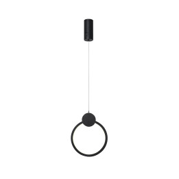 Immax NEO LITE OVALE Smart Pendant Luminaire Black 26cm 18W Tuya WiFi with BEACON Support