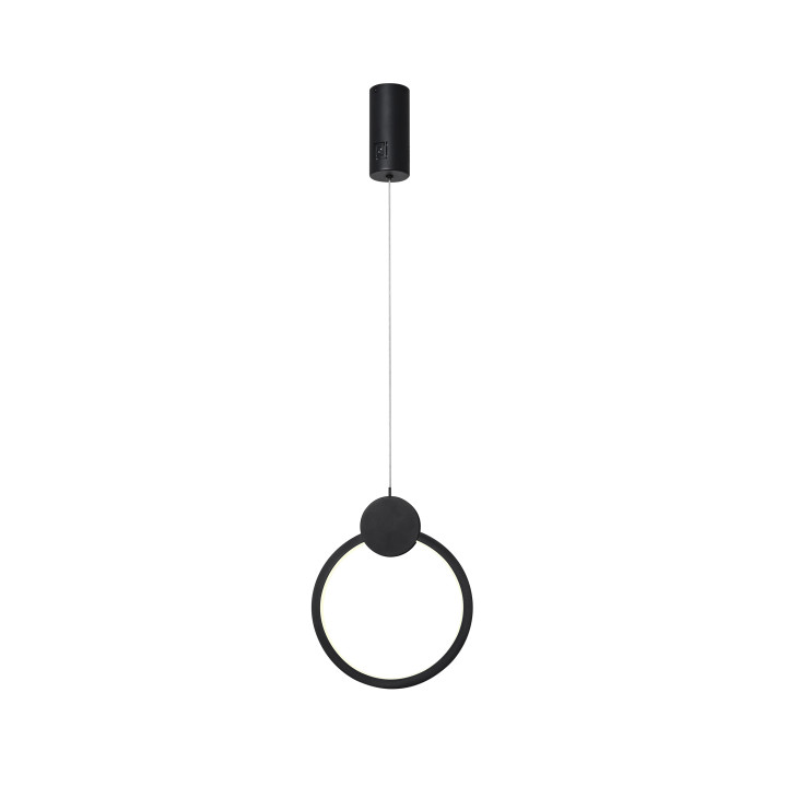 Immax NEO LITE OVALE Smart Pendant Luminaire Black 26cm 18W Tuya WiFi with BEACON Support