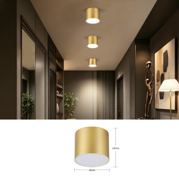 Immax NEO LITE RONDATES Smart Ceiling Light gold 16.5cm 2592lm Tuya WiFi with BEACON support