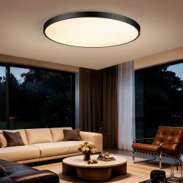 Immax NEO LITE SEMPLICI Smart Ceiling Light Tuya WiFi BEACON, 100cm, 128W 9088lm, Black