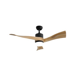 Immax NEO LITE SOFISTICADO Smart LED Ceiling Light with Fan Tuya WiFi Black/Wood