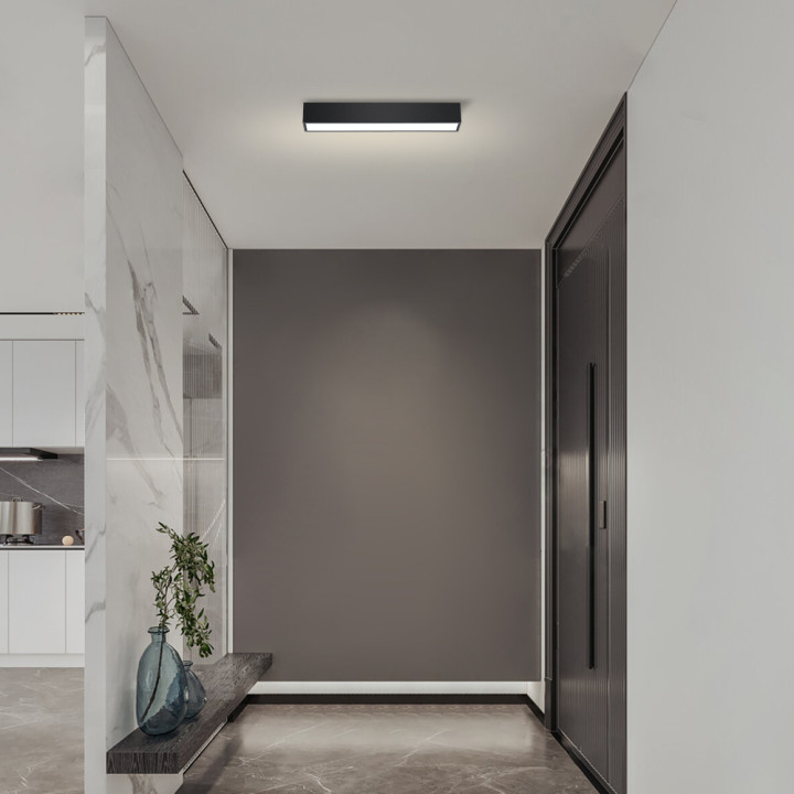 Immax NEO LITE LUNGO Smart Ceiling Light BLACK 58cm 20W 1520lm Tuya WiFi BEACON