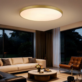 Immax NEO LITE SEMPLICI Smart Ceiling Light Tuya WiFi BEACON 100cm 128W 9088lm, Gold