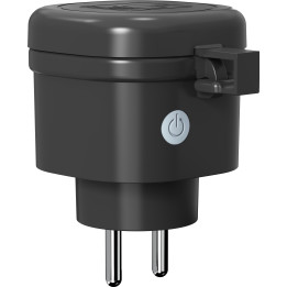 Immax NEO LITE Smart Outdoor Socket with Pin, Type E, IP44, Wi-Fi, 16A, 3840W, Black
