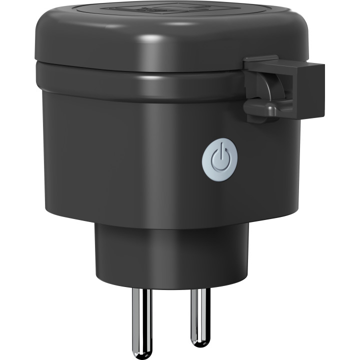 Immax NEO LITE Smart Outdoor Socket with Pin, Type E, IP44, Wi-Fi, 16A, 3840W, Black
