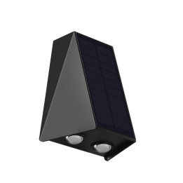 Immax 08490L Outdoor Solar LED Wall Light WALL-4 with Light Sensor, 2W