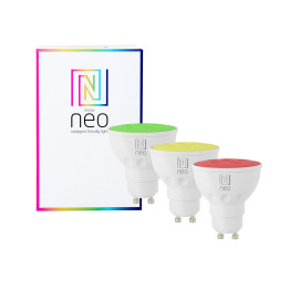 Immax NEO set 3x smart bulb LED GU10 4.8W RGB + CCT color and white, dimmable, zigbee