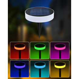 Immax NEO LITE Smart Solar Lamp ROUND RGB IP65 BT Tuya