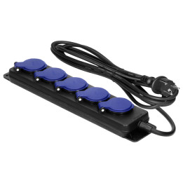 ORNO OR-AE-13297/3M 5-Outlet Power Strip 3m Cable IP44 230V AC Outdoor Extension Lead