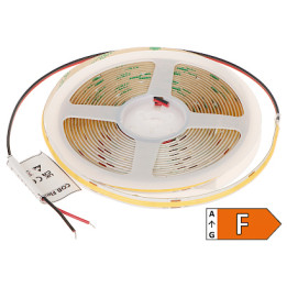MW Lighting LED-COB-24V/8W-WW/5M COB LED Strip 24V 8W/m 5m Warm White 3000K