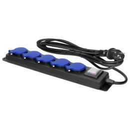 ORNO OR-AE-13298/5M Power Distribution Block 5 Outlets 5m Cable IP44 230V AC