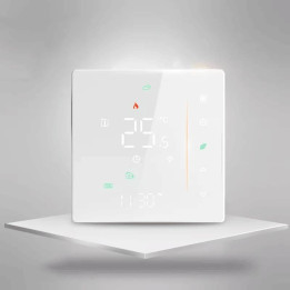 Termostats 5A Zigbee balts