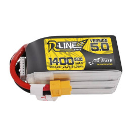 Tattu R-Line 5.0 1400mAh 22.2V 150C 6S1P XT60 LiPo Battery TAA14006S15X6