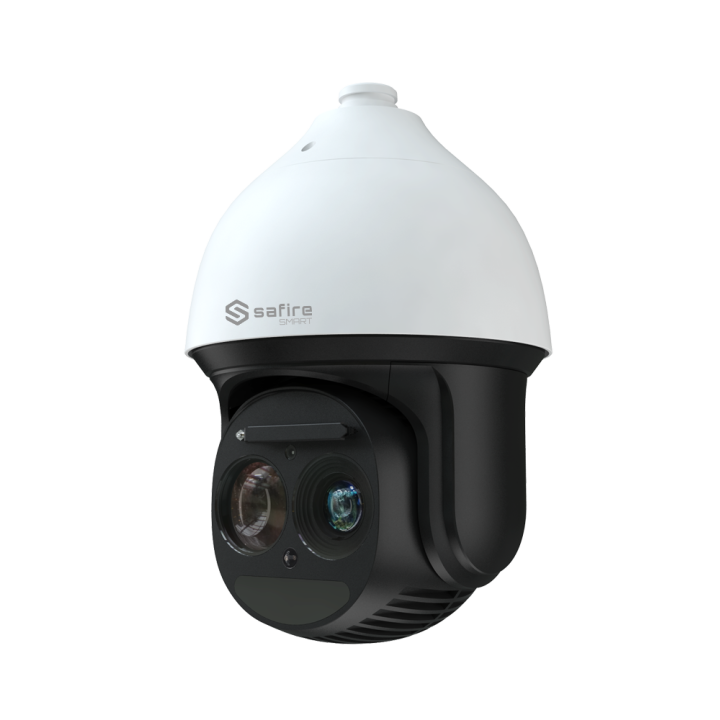 SAFIRE SMART SF-IPSD8037ITA-4X1-L500 Cámara domo de velocidad PTZ de 4MP con zoom óptico de 37x, IR de 500 m, IP67, PoE y Wi-Fi